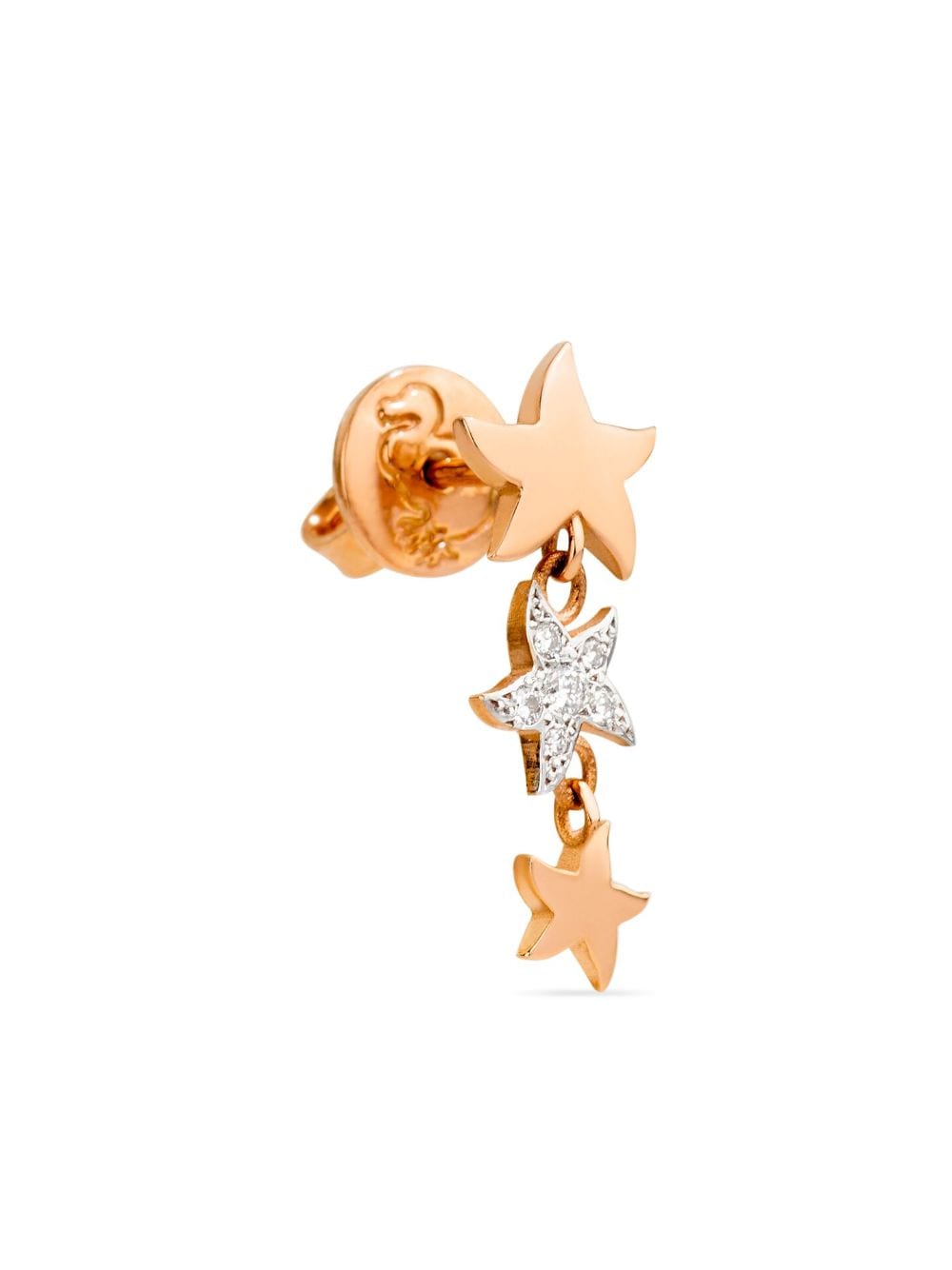 Shop Dodo 9kt Rose Gold Stellina Diamond Drop Earring