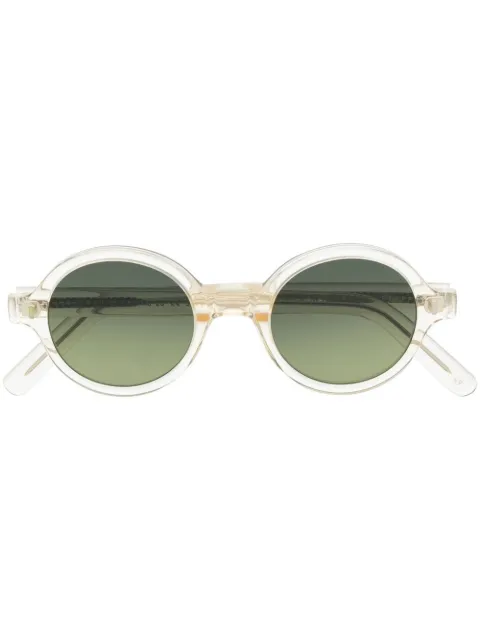 L.G.R lunettes de soleil à monture ronde transparente