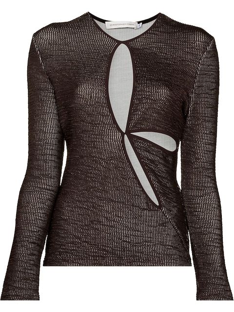 Christopher Esber cut-out detail top