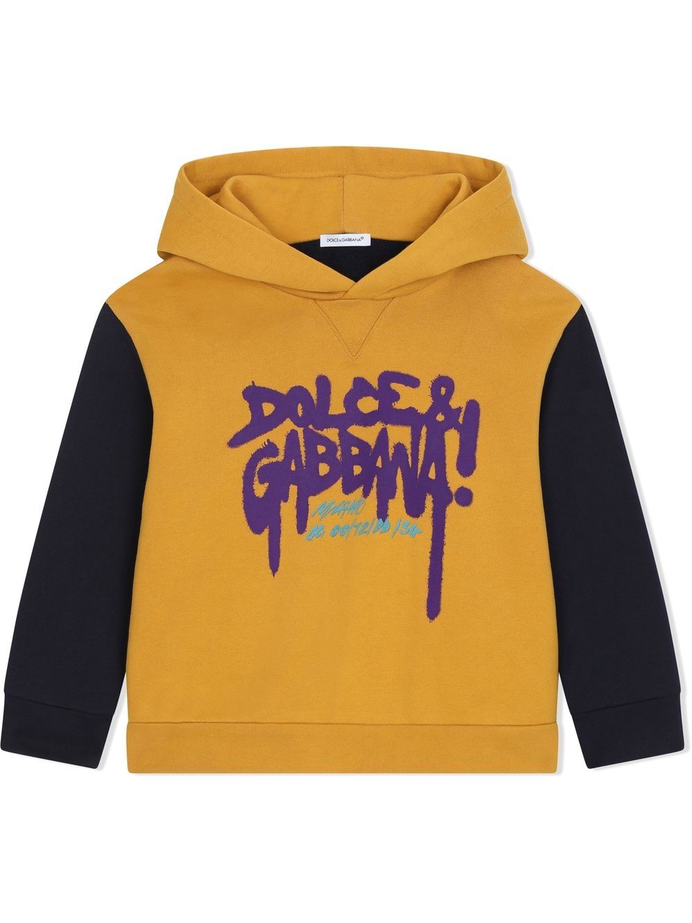 Image 1 of Dolce & Gabbana Kids graffiti logo-print hoodie