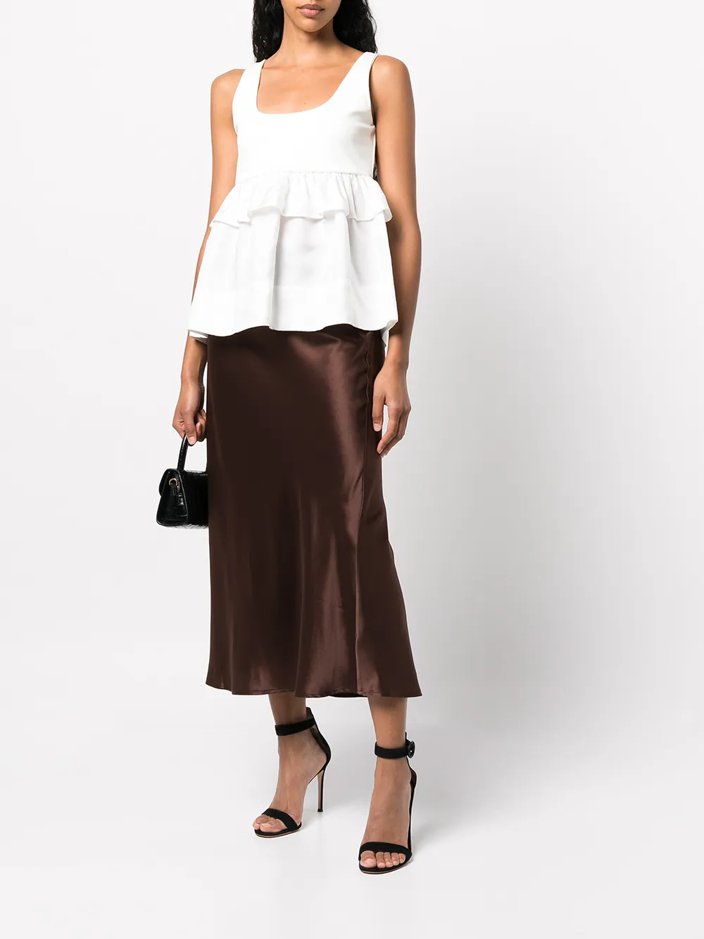 Cynthia Rowley Zijden tanktop - Wit
