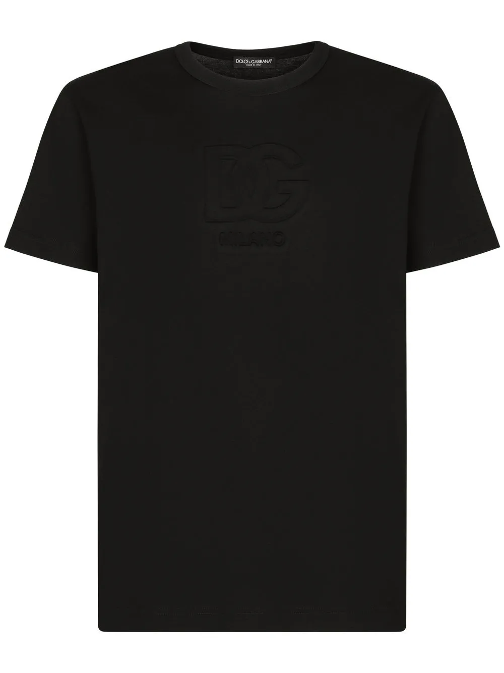 

Dolce & Gabbana embossed logo cotton T-shirt - Black