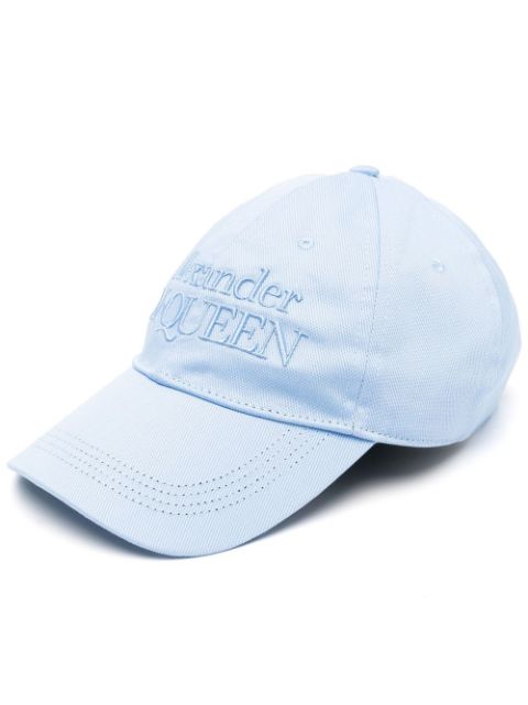 Alexander McQueen gorra con logo bordado