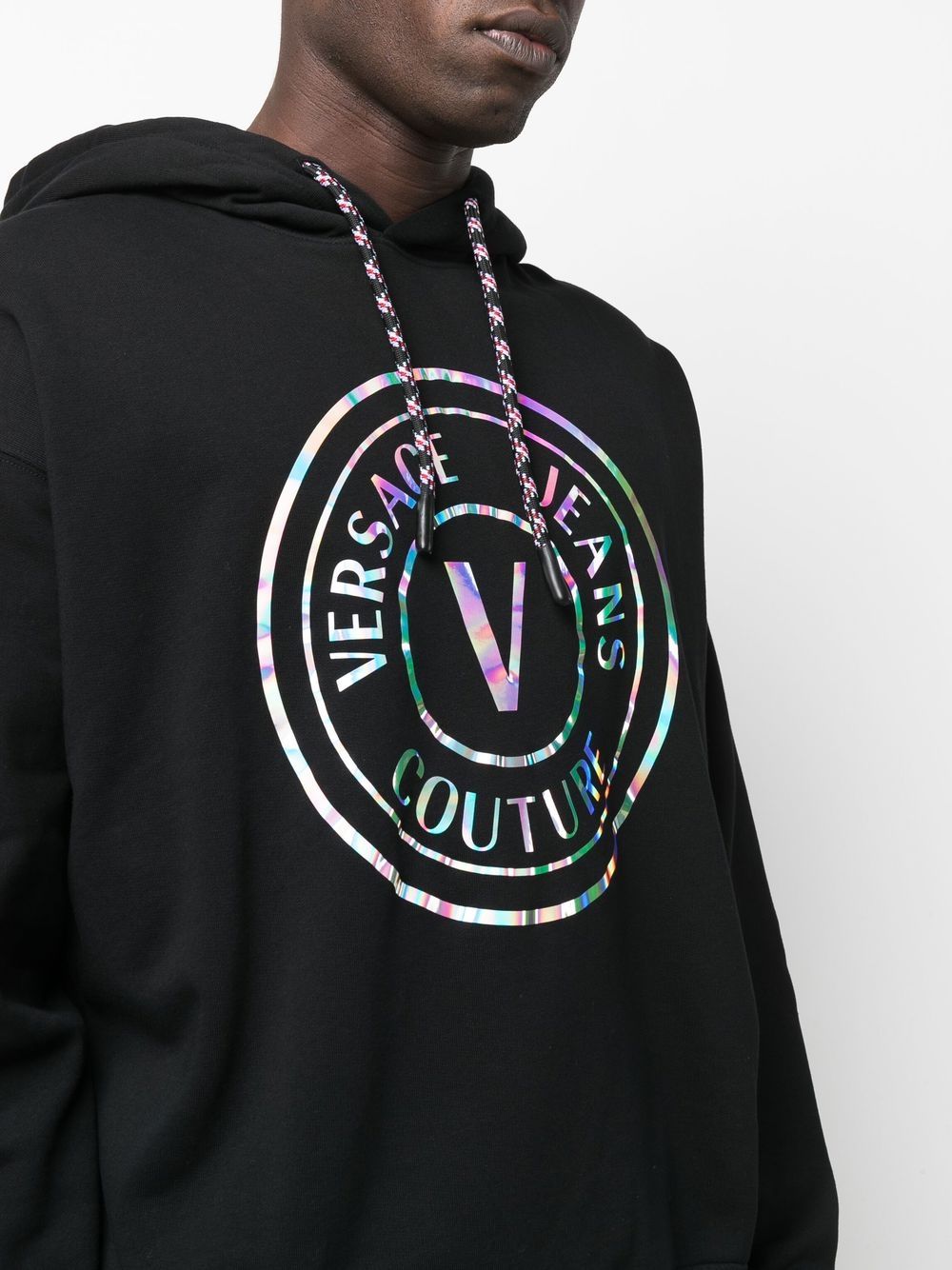 Versace Jeans Couture logo print hoodie