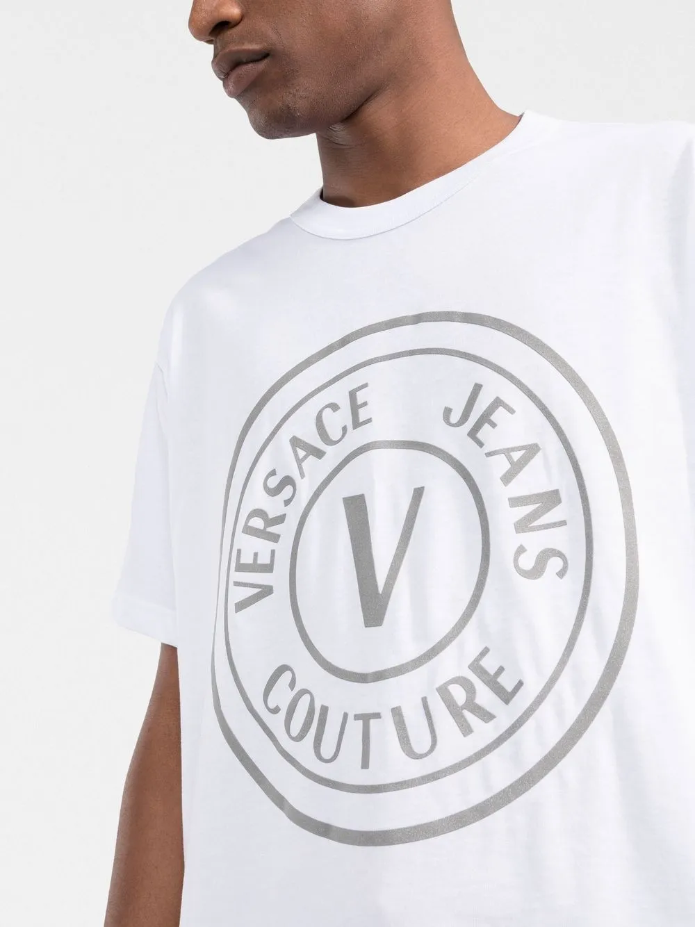 Versace Jeans Couture logo-print Cotton T-shirt - Farfetch