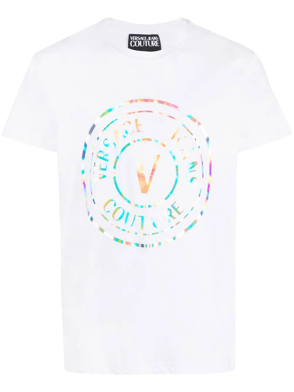 

Versace Jeans Couture playera con logo gráfico estampado - Blanco