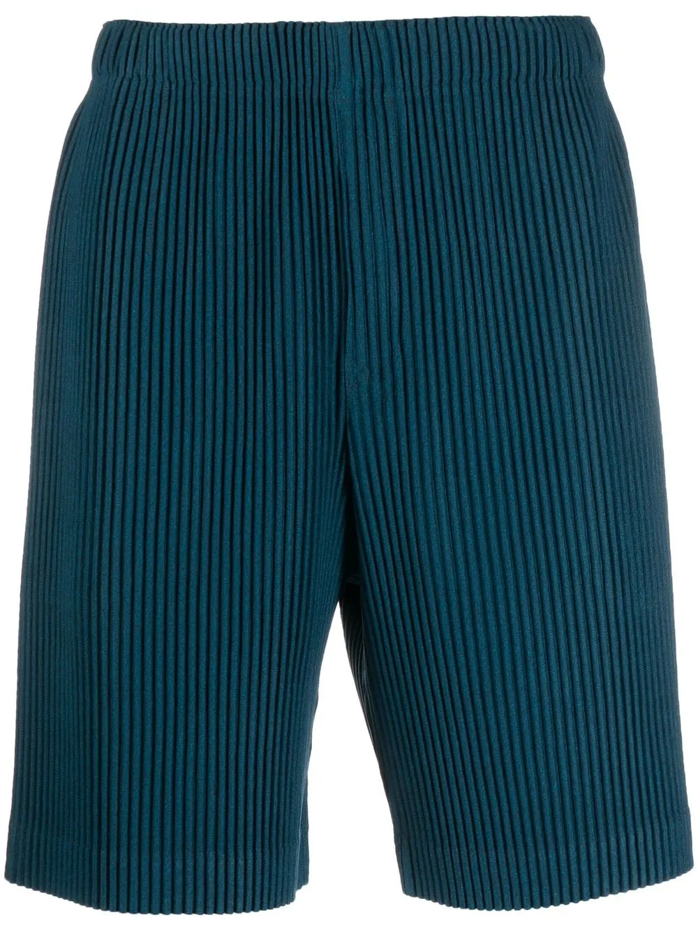 Homme Plissé Issey Miyake pleated knee-length shorts | Blue | Image 1