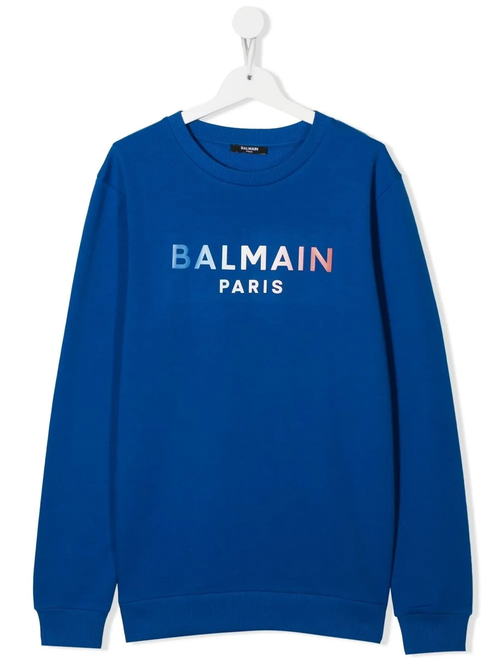 

Balmain Kids TEEN gradient-logo sweatshirt - Blue