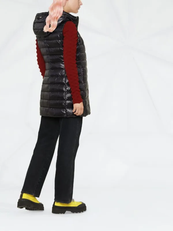 Herno Quilted Hooded Gilet | Black | FARFETCH