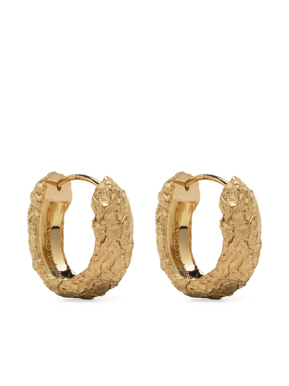 

Completedworks crinkled hoop earrings - Gold