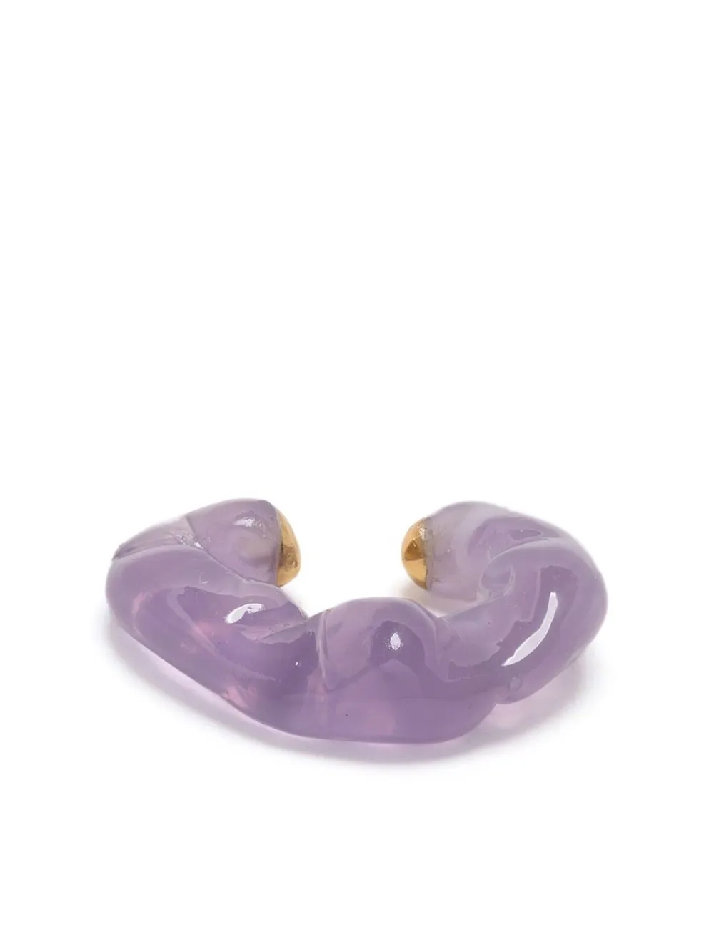 

Completedworks Ruffle textured ear cuff - Purple