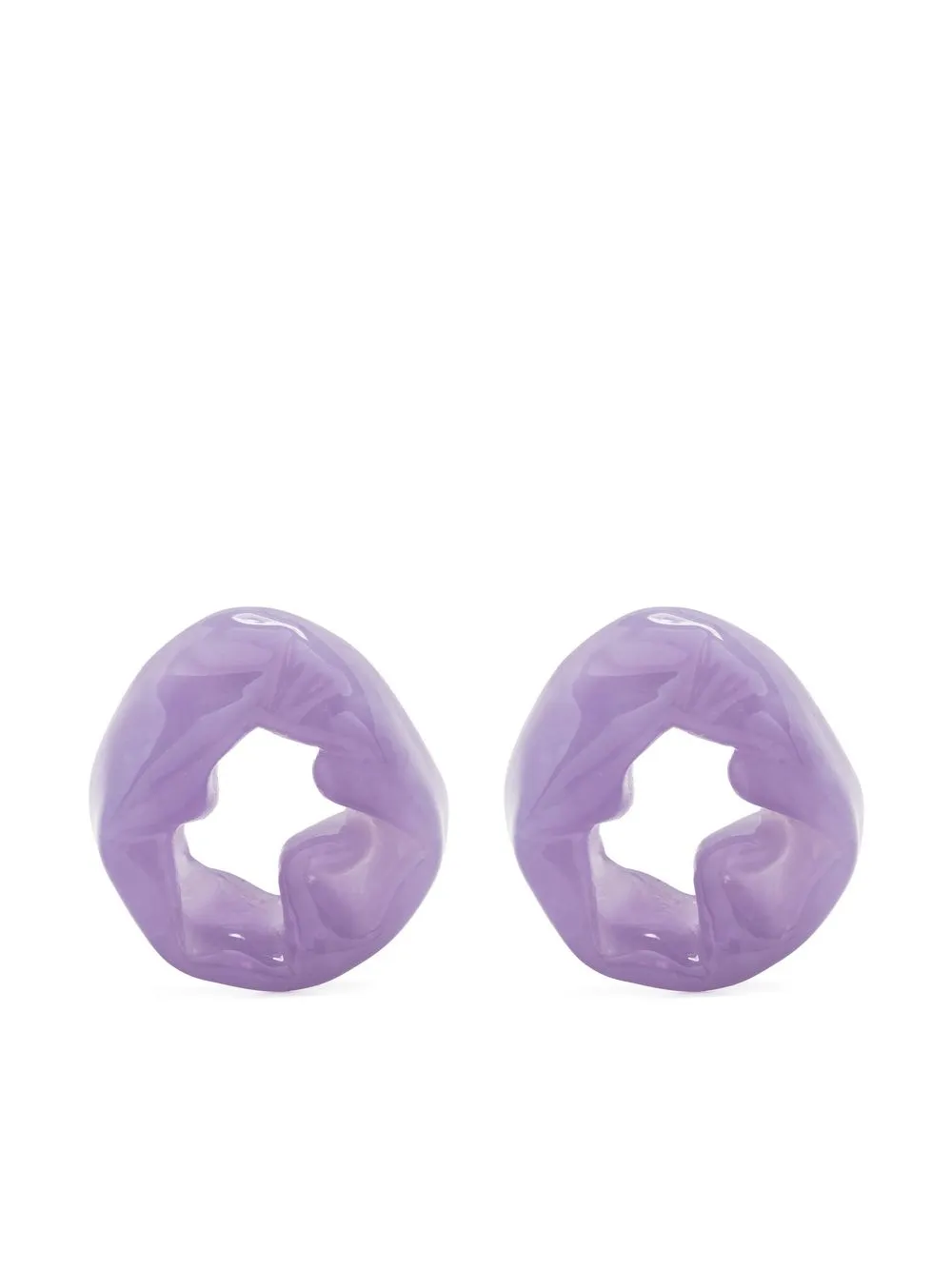 

Completedworks Scrunch stud earrings - Purple