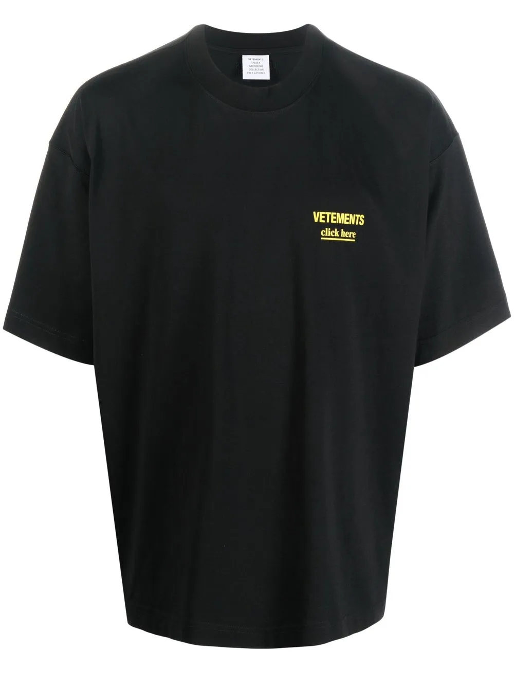 

VETEMENTS playera con logo estampado - Negro