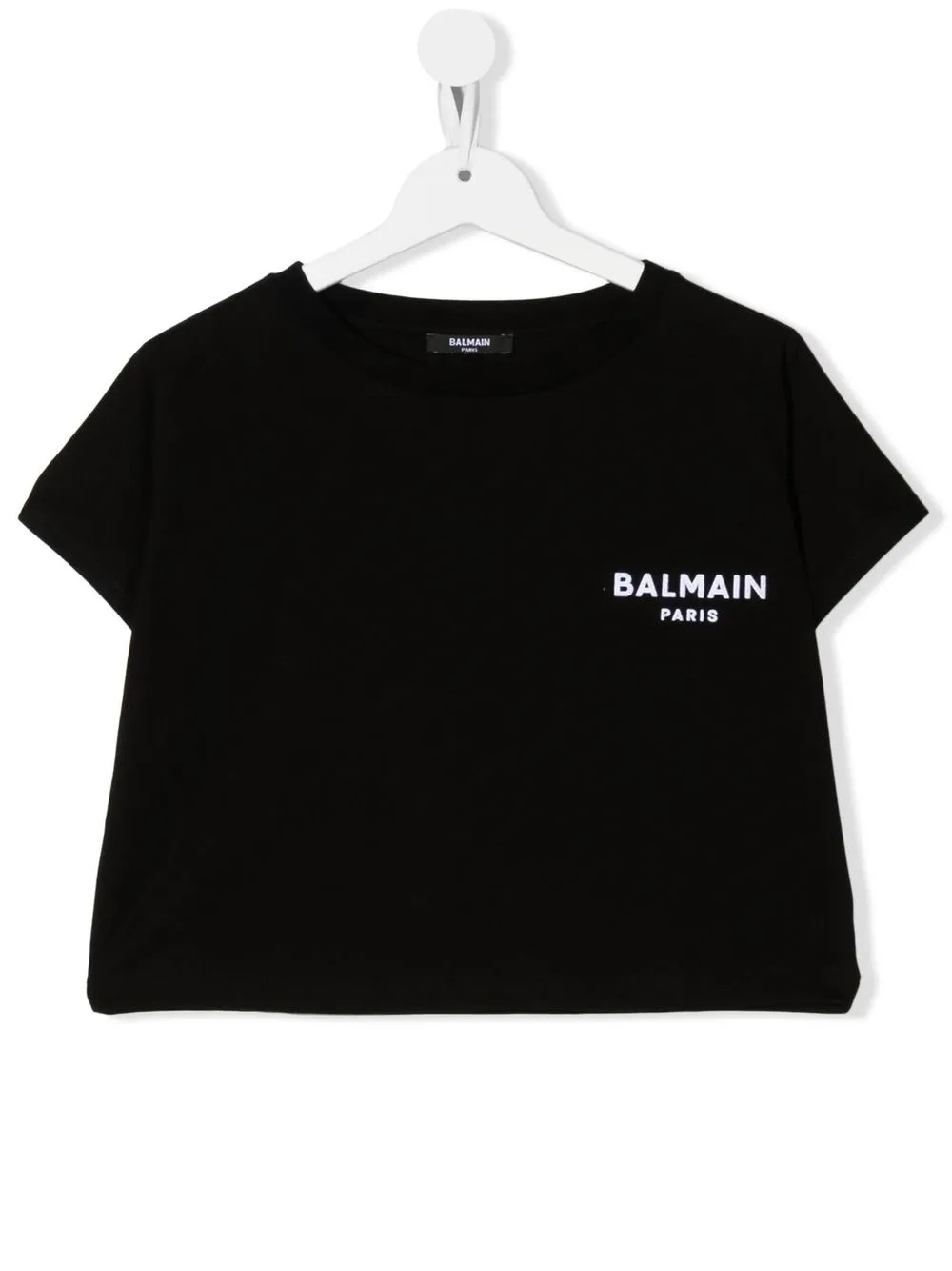 

Balmain Kids playera con logo estampado - Negro