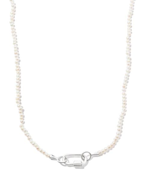 Marla Aaron 14kt white gold Baby Lock pearl necklace