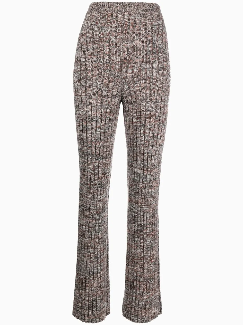 

Chloé melange knitted flared trousers - Grey