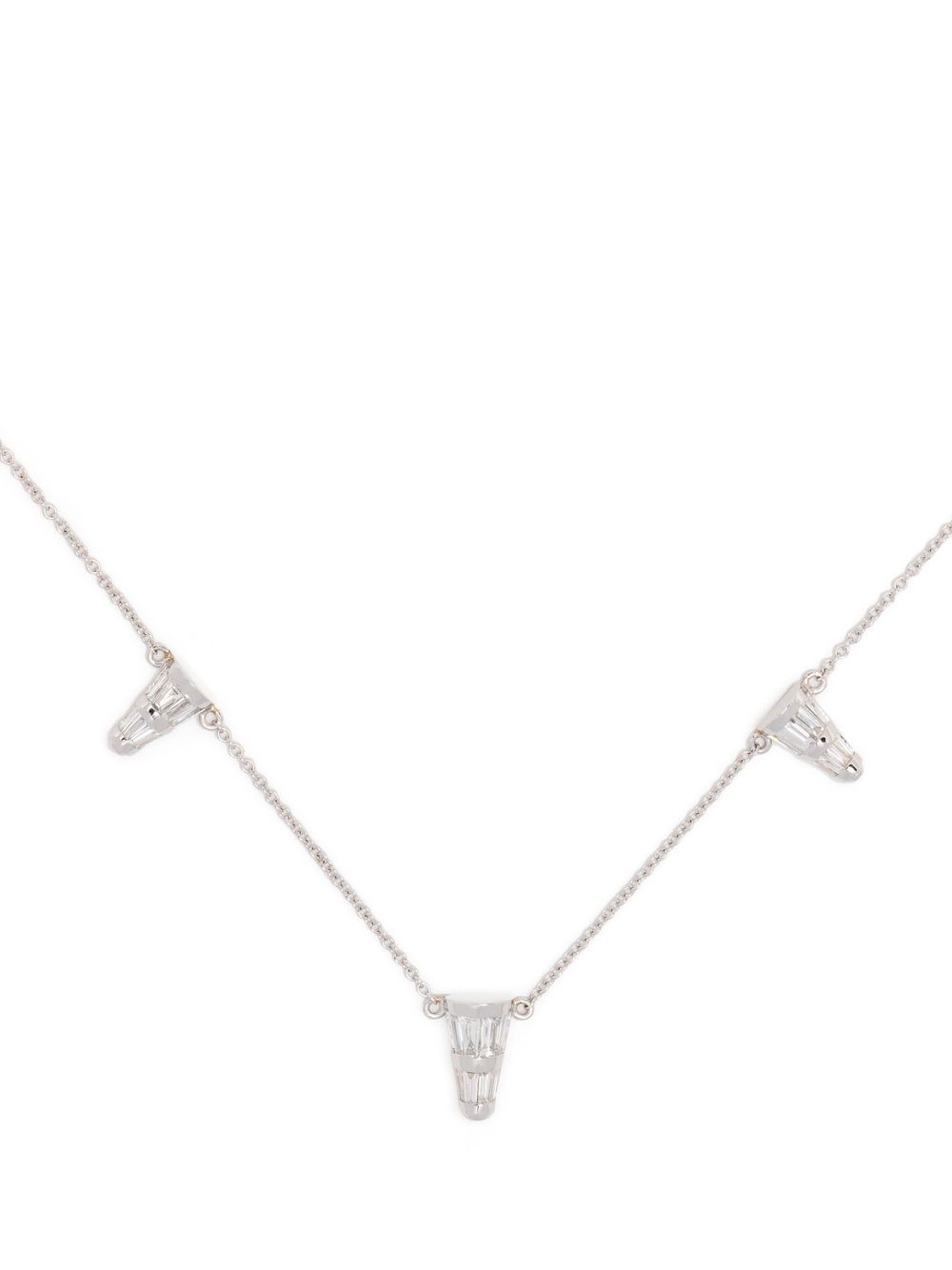 18kt white gold Energy diamond necklace