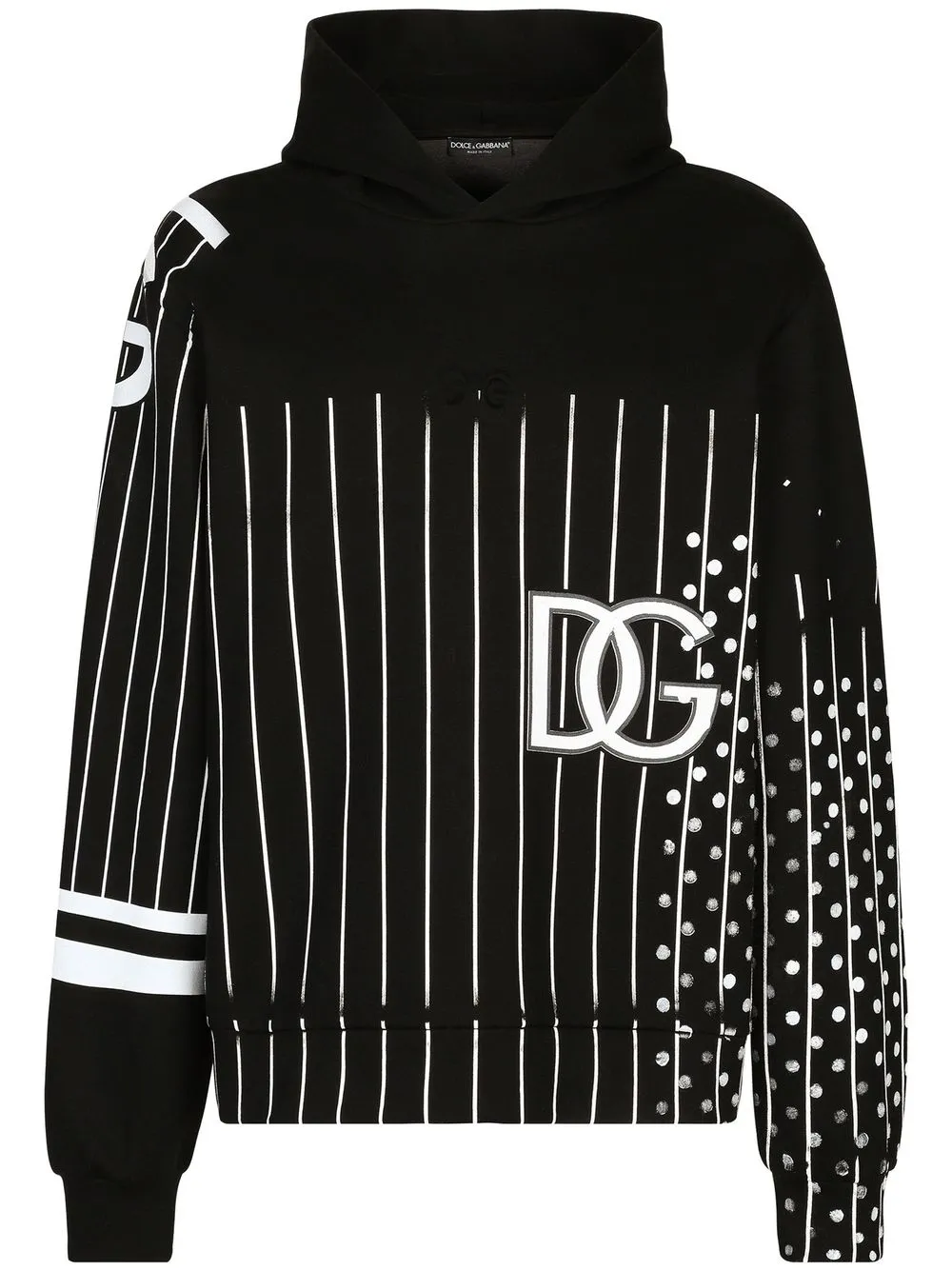 

Dolce & Gabbana printed technical jersey hoodie - Black