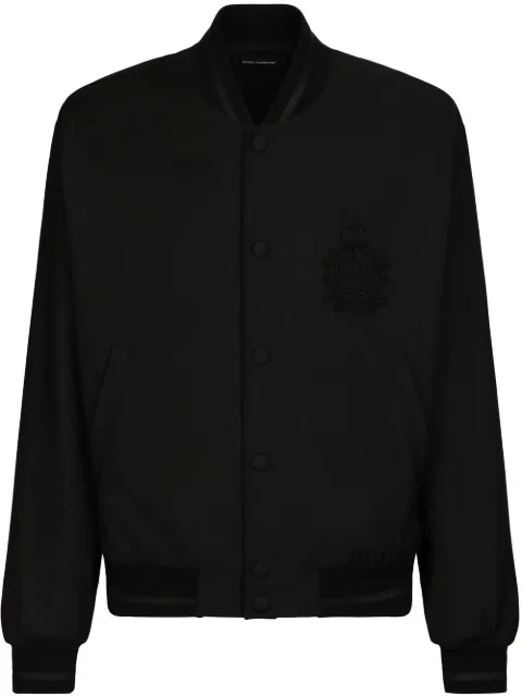 Dolce & Gabbana heraldic-patch bomber jacket