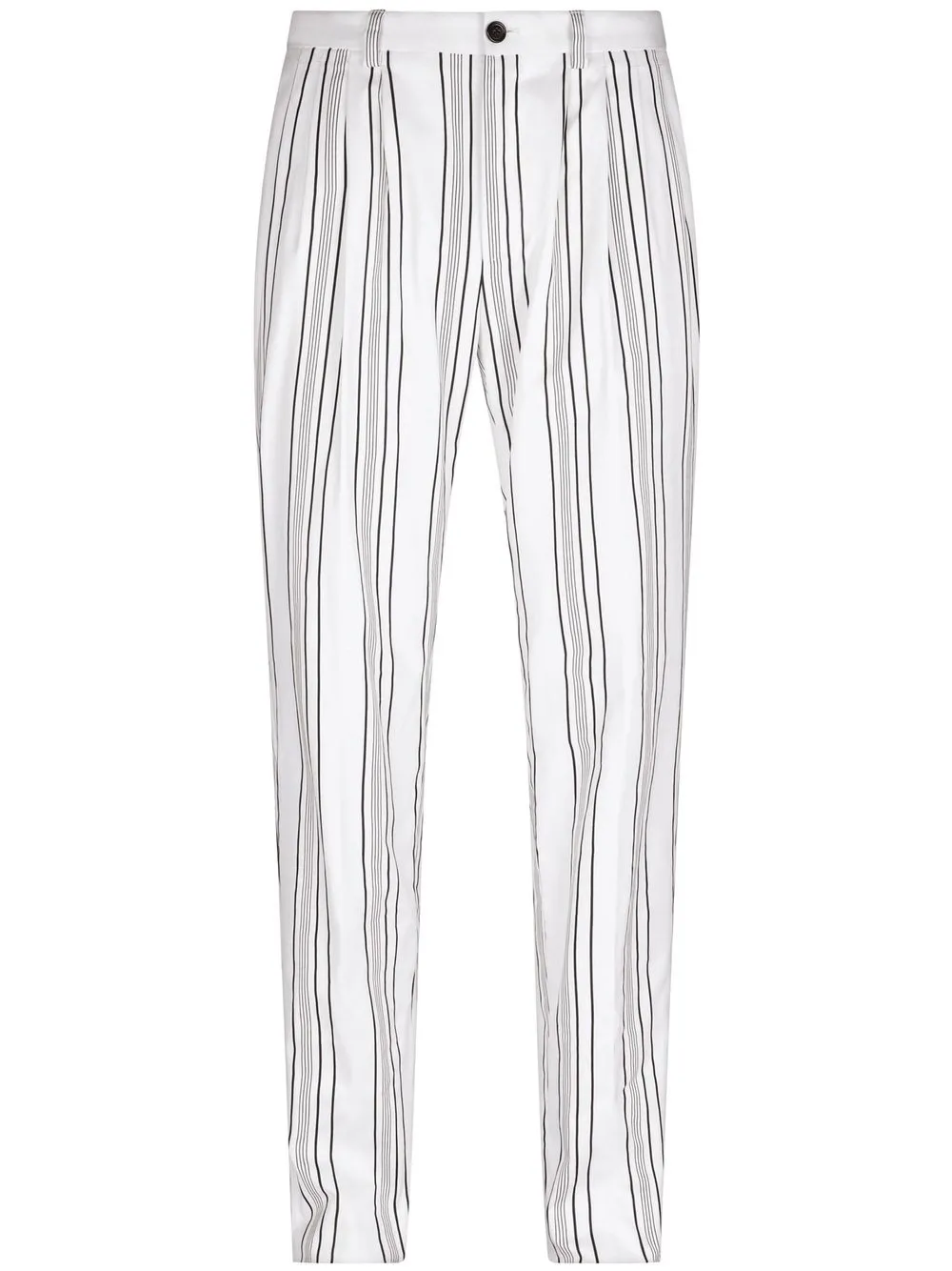 skinny striped trousers