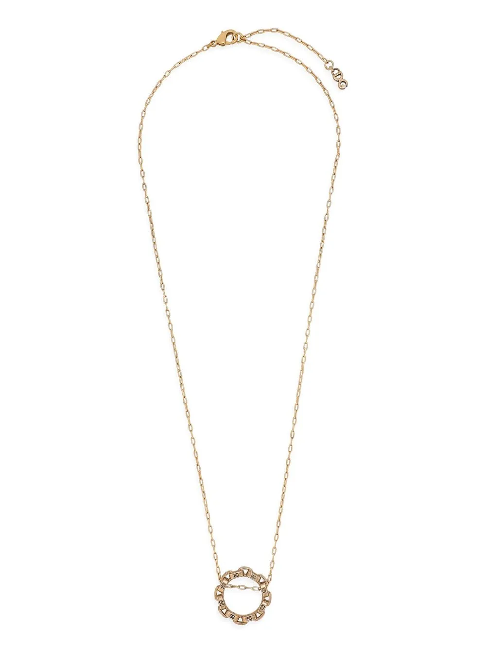 Dolce & Gabbana Halsketting met gegraveerd logo - Goud