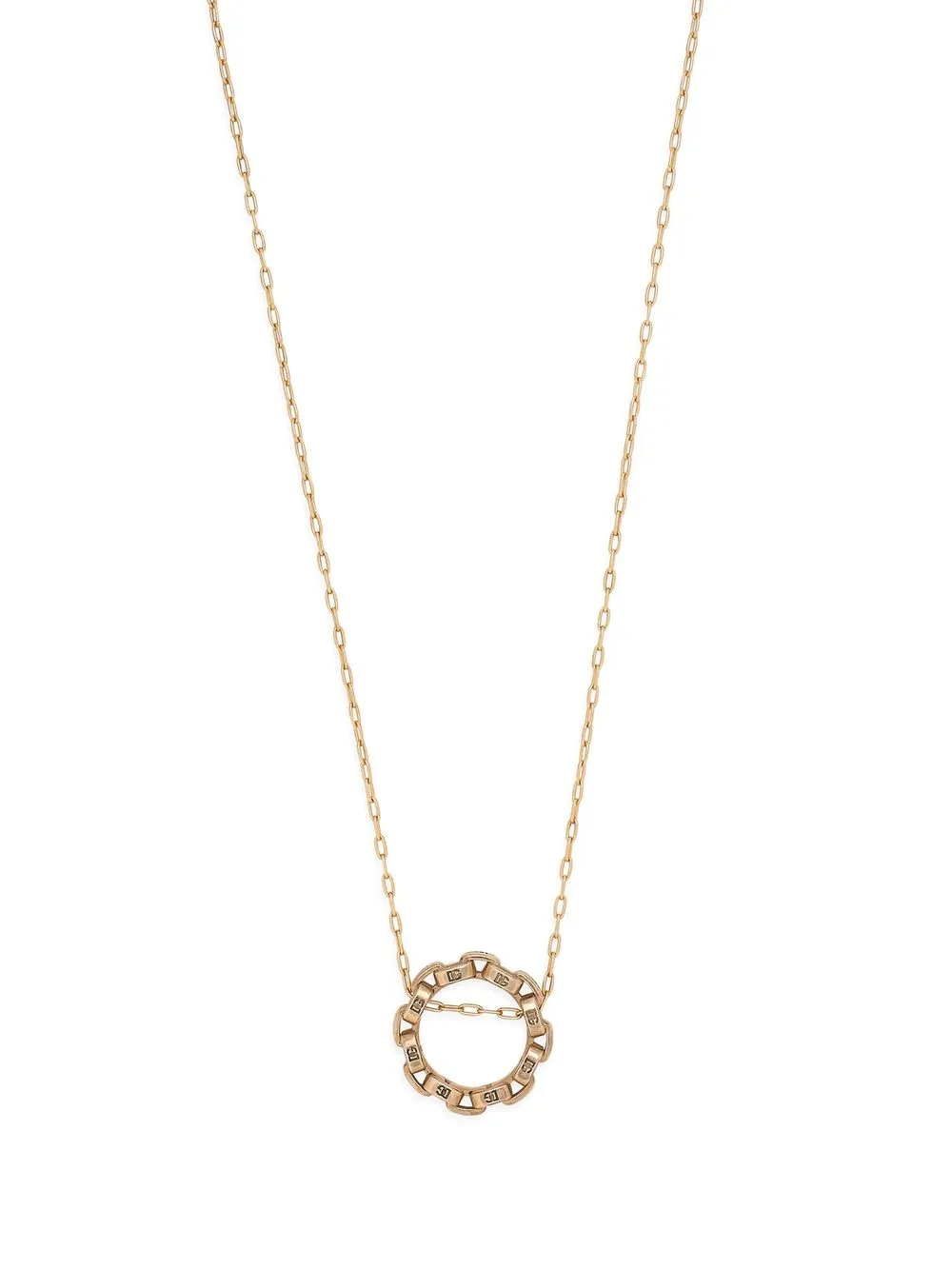 

Dolce & Gabbana collar con logo DG grabado - Dorado