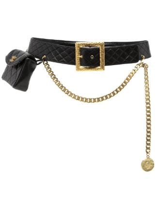 Chanel Pre-owned 2.55 Classic Flap Belt Bag - Black