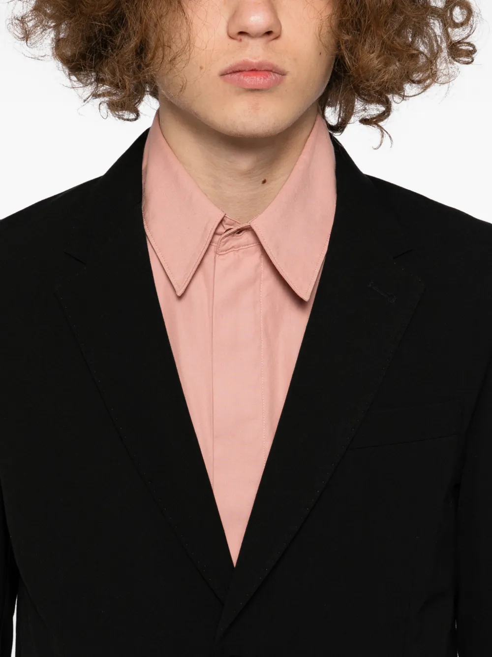 AMI Paris Blazer met enkele rij knopen Zwart