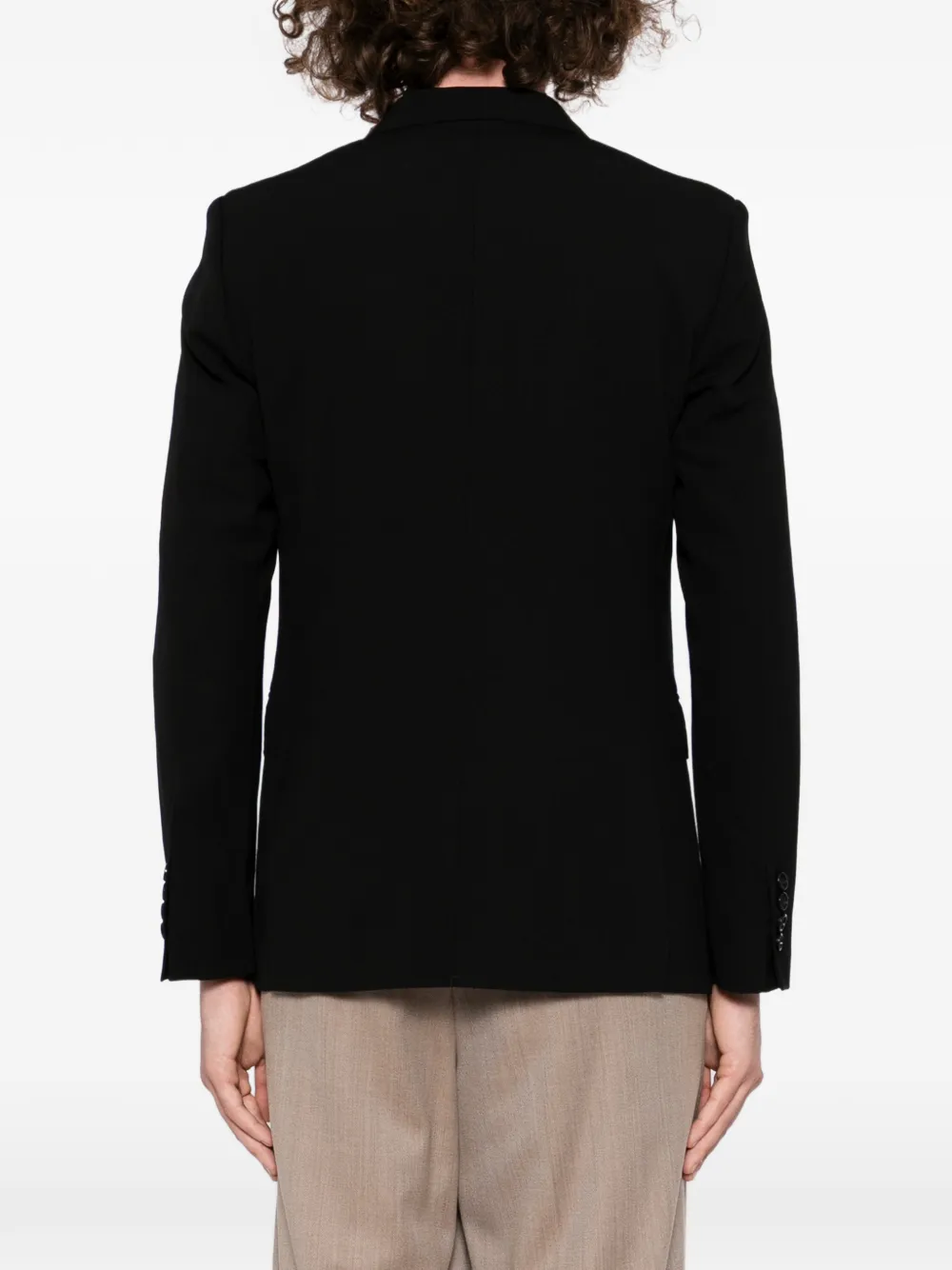AMI Paris Blazer met enkele rij knopen Zwart
