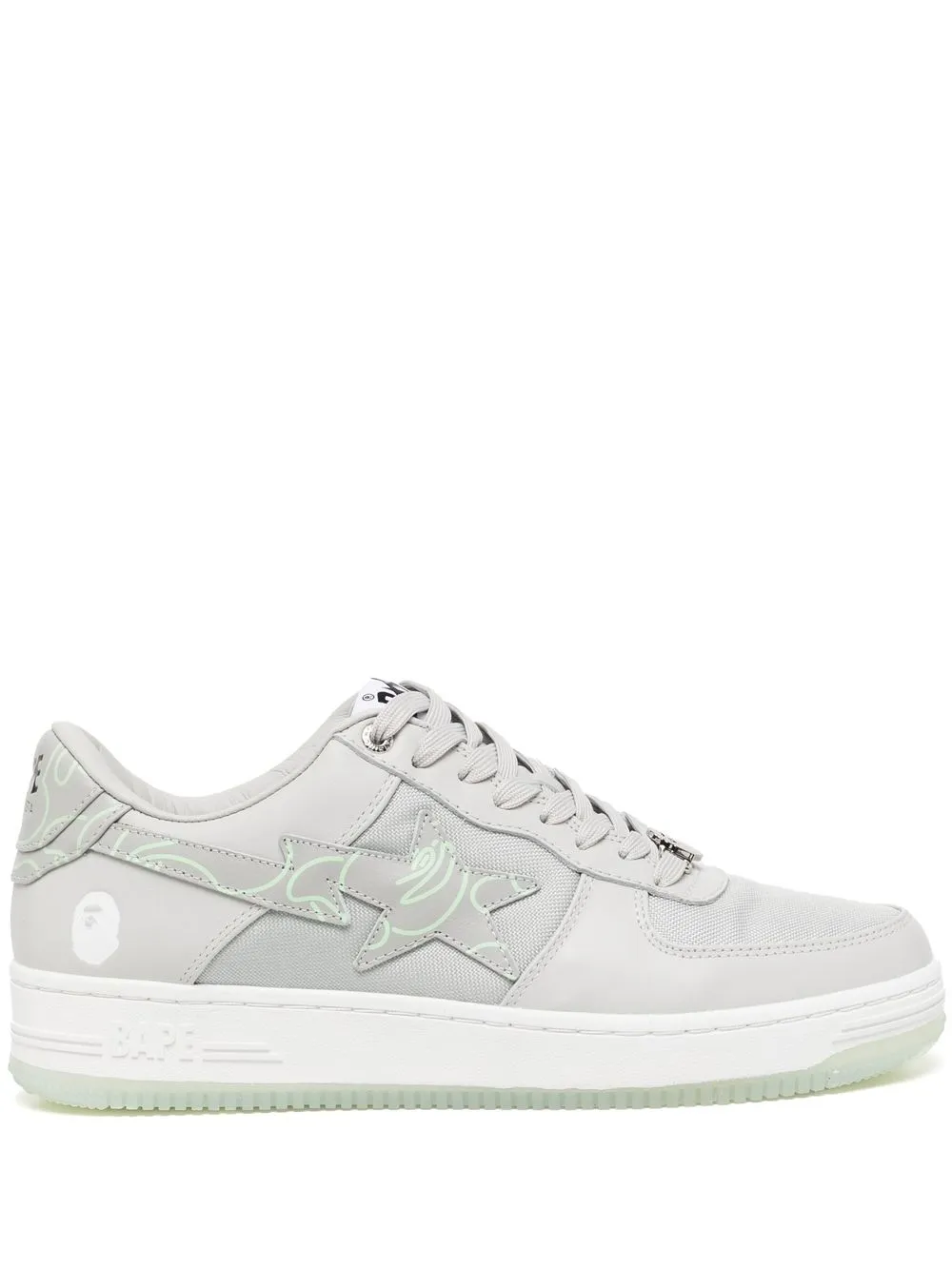 

A BATHING APE® star-patch low-top sneakers - Grey