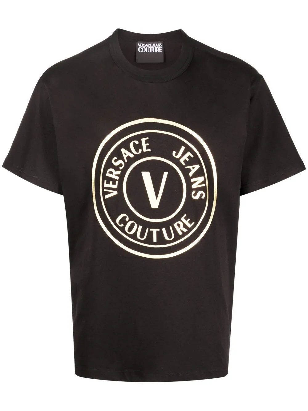 

Versace Jeans Couture playera manga corta con logo estampado - Negro