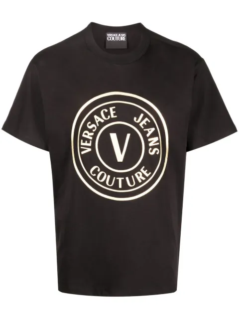 Versace Jeans Couture logo-print crew neck T-shirt