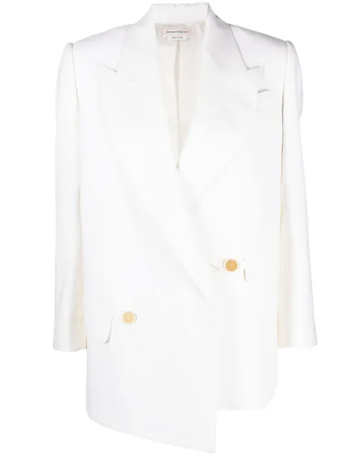 Alexander McQueen asymmetric double-breasted blazer