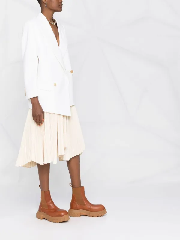 Alexander McQueen Asymmetric double-breasted Blazer | White