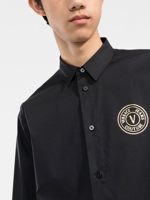 Versace Jeans Couture logo-print Cotton Shirt - Farfetch