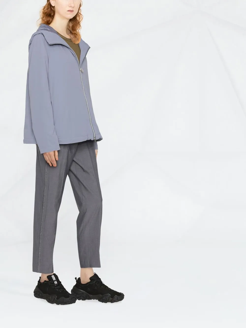 Herno Ponente Lilac Padded Shell Jacket In Blau