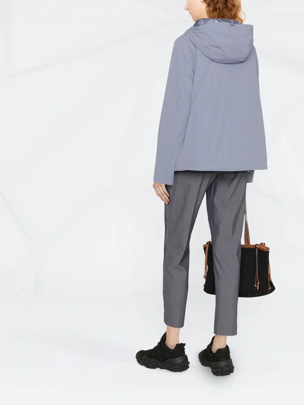Herno Ponente Lilac Padded Shell Jacket In Blau