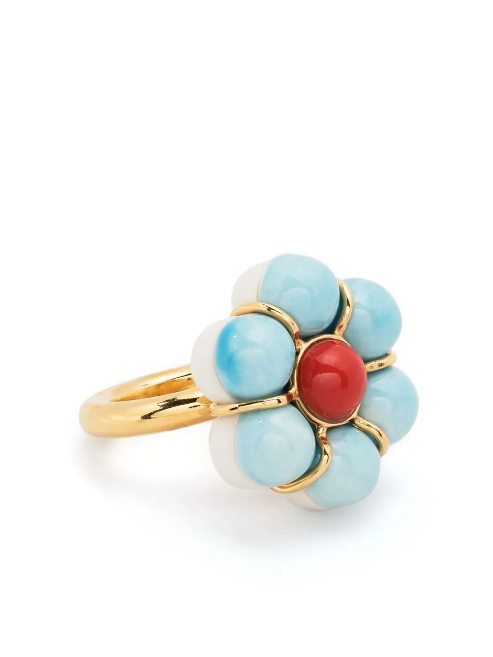 

Andres Gallardo Flower Balloon ring - Gold