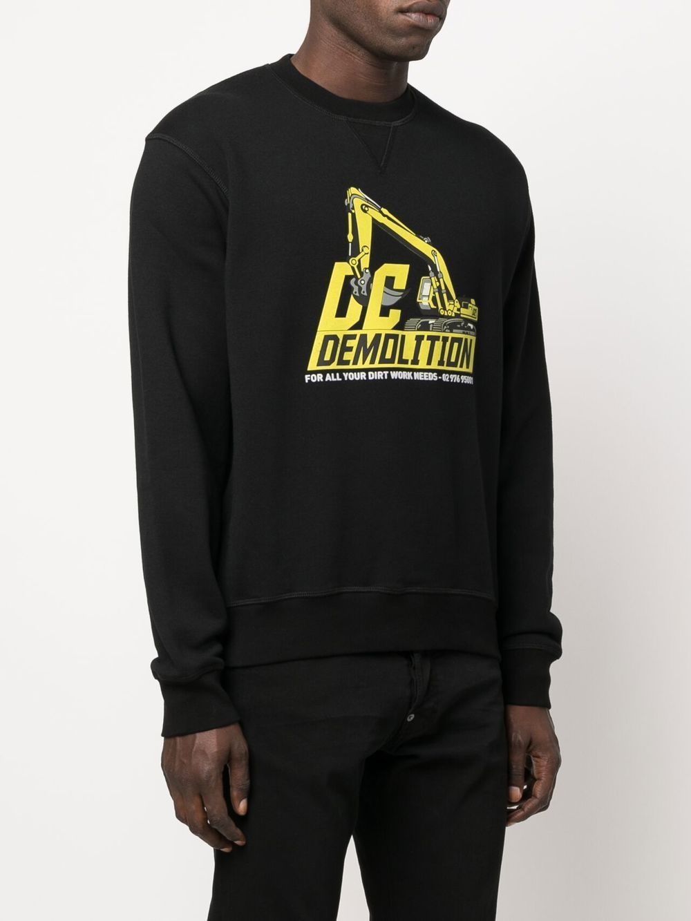 Affordable DSQUARED2 graphic-print cotton sweatshirt Men