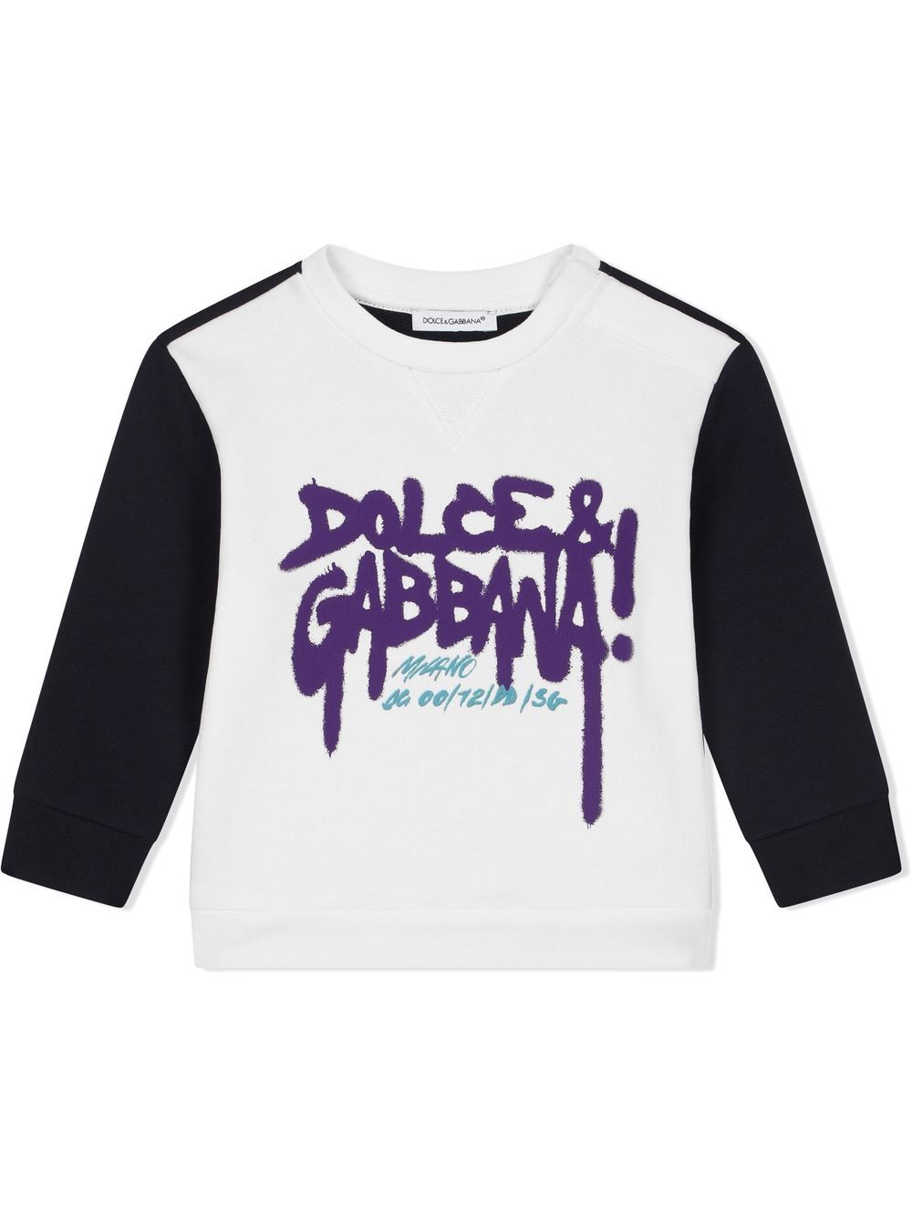 Image 1 of Dolce & Gabbana Kids logo-print long-sleeved T-shirt