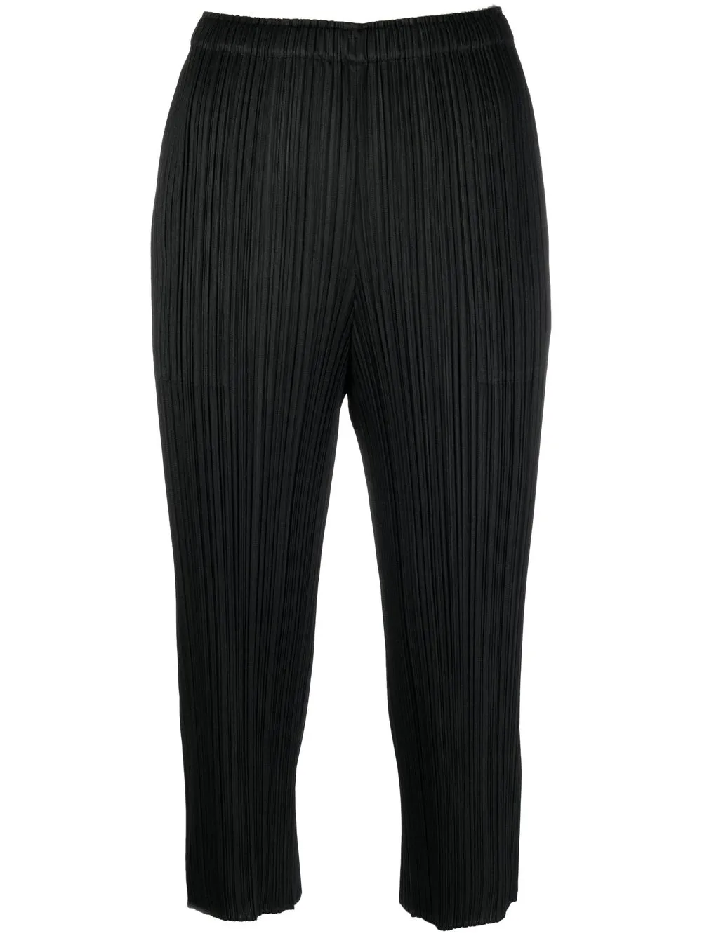 

Pleats Please Issey Miyake pantalones capri Blast con efecto plisado - Negro