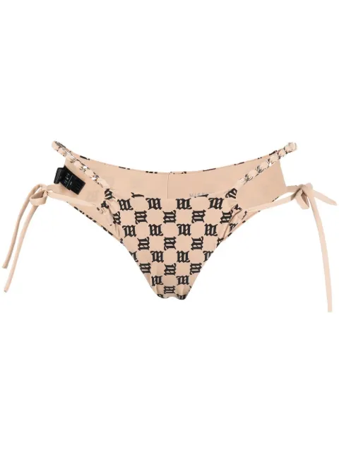 MISBHV monogram-pattern bikini bottoms
