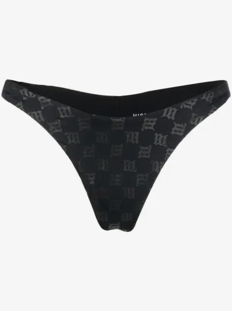 MISBHV monogram-pattern bikini bottoms