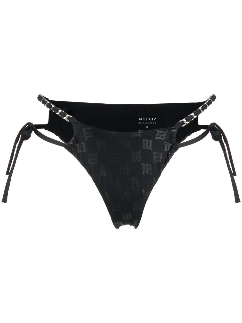 

MISBHV bikini bottom con monograma - Negro