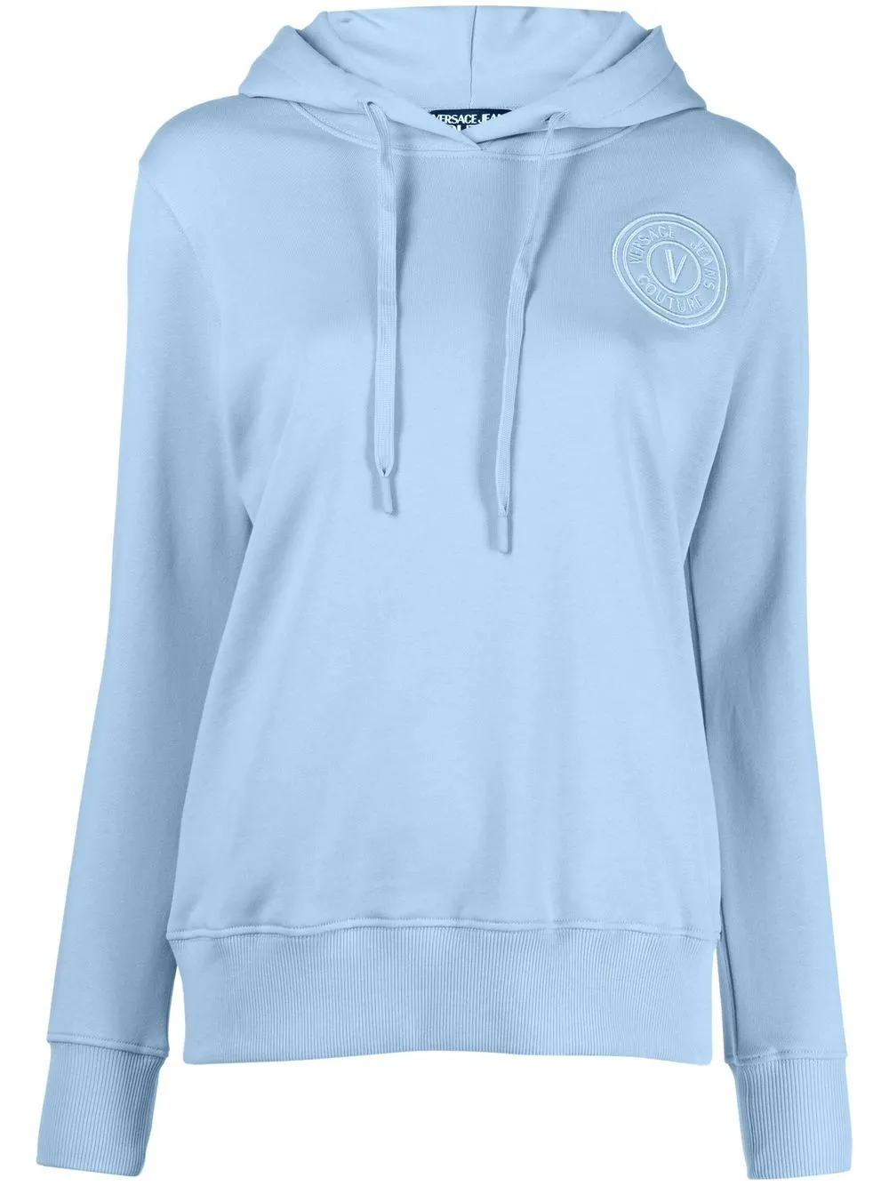 

Versace Jeans Couture hoodie con logo bordado - Azul