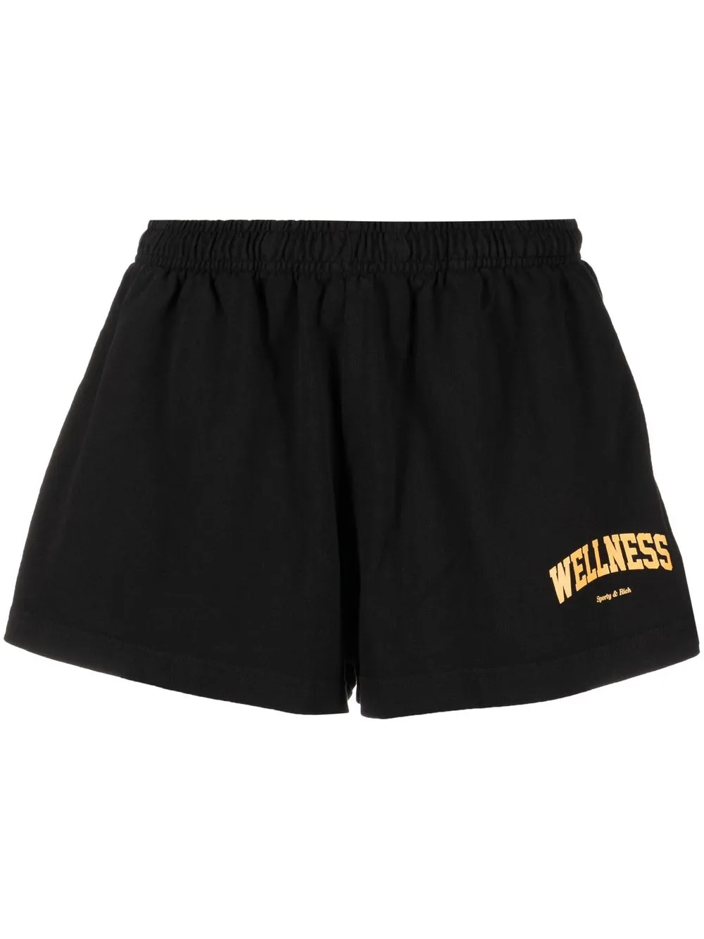 

Sporty & Rich shorts con logo estampado - Negro