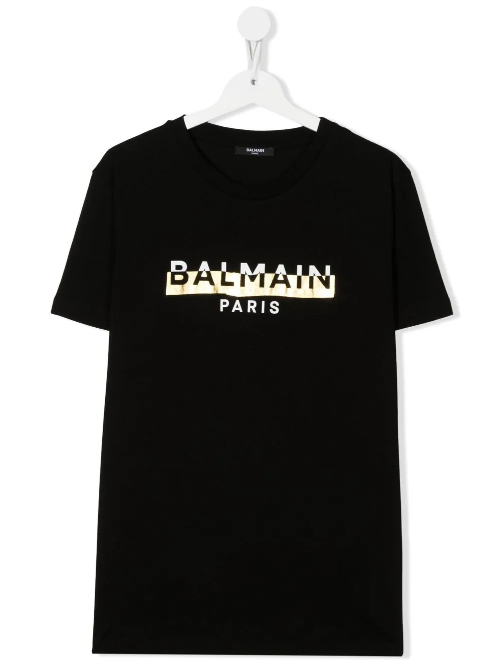 

Balmain Kids playera con logo estampado - Negro