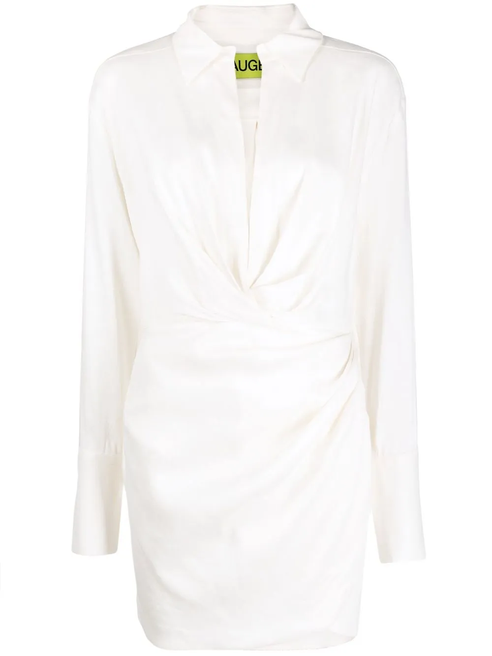 

GAUGE81 Naha wrap-skirt shirt dress - White