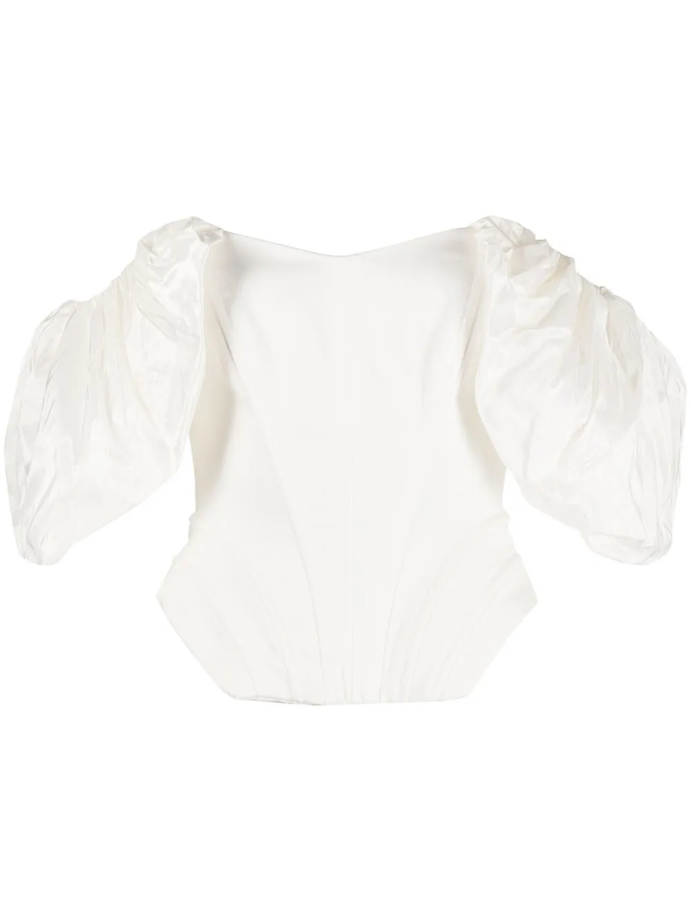 

V:PM ATELIER off-shoulder puff sleeve blouse - White