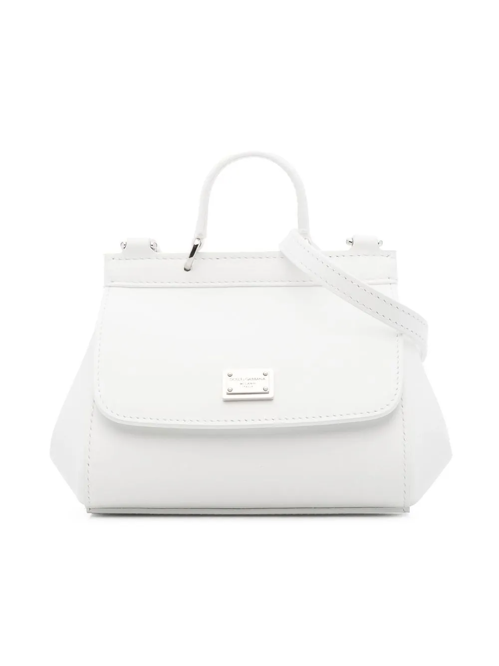 

Dolce & Gabbana Kids Sicily leather shoulder bag - White